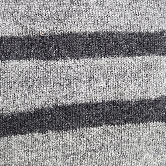 NWOT Burberry Knit Cashmere Striped Curved Scarf - Picture 7 of 10